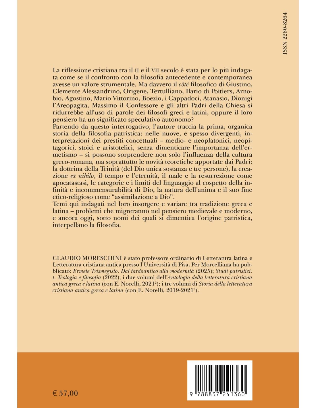 Storia della filosofia patristica. Nuova ediz.