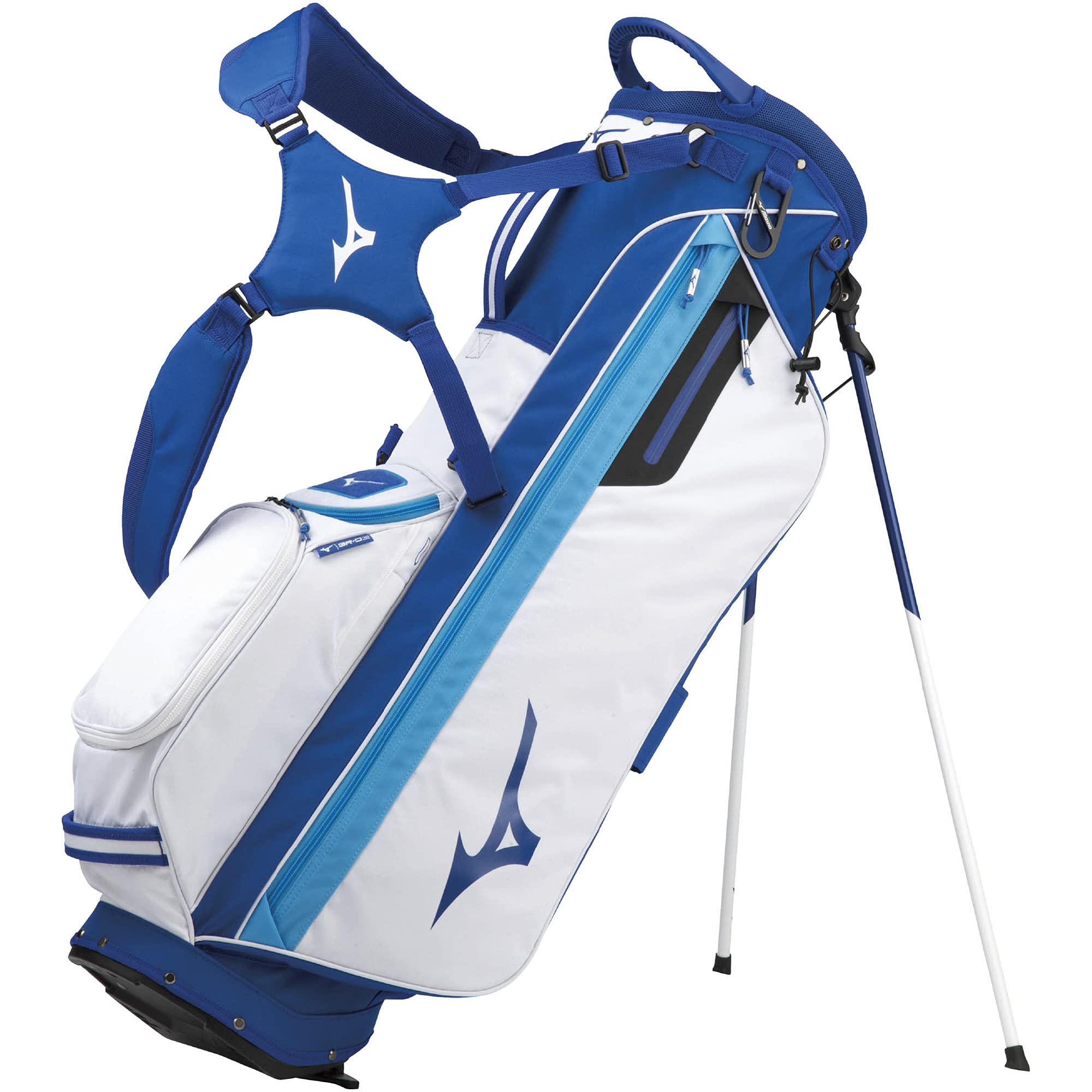 MIZUNO ミズノ ゴルフ キャディバッグ９型【ホワイト/ブルー】美品！ 5lgc2516_m.jpg