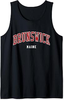 Brunswick Maine College University Style Tank Top
