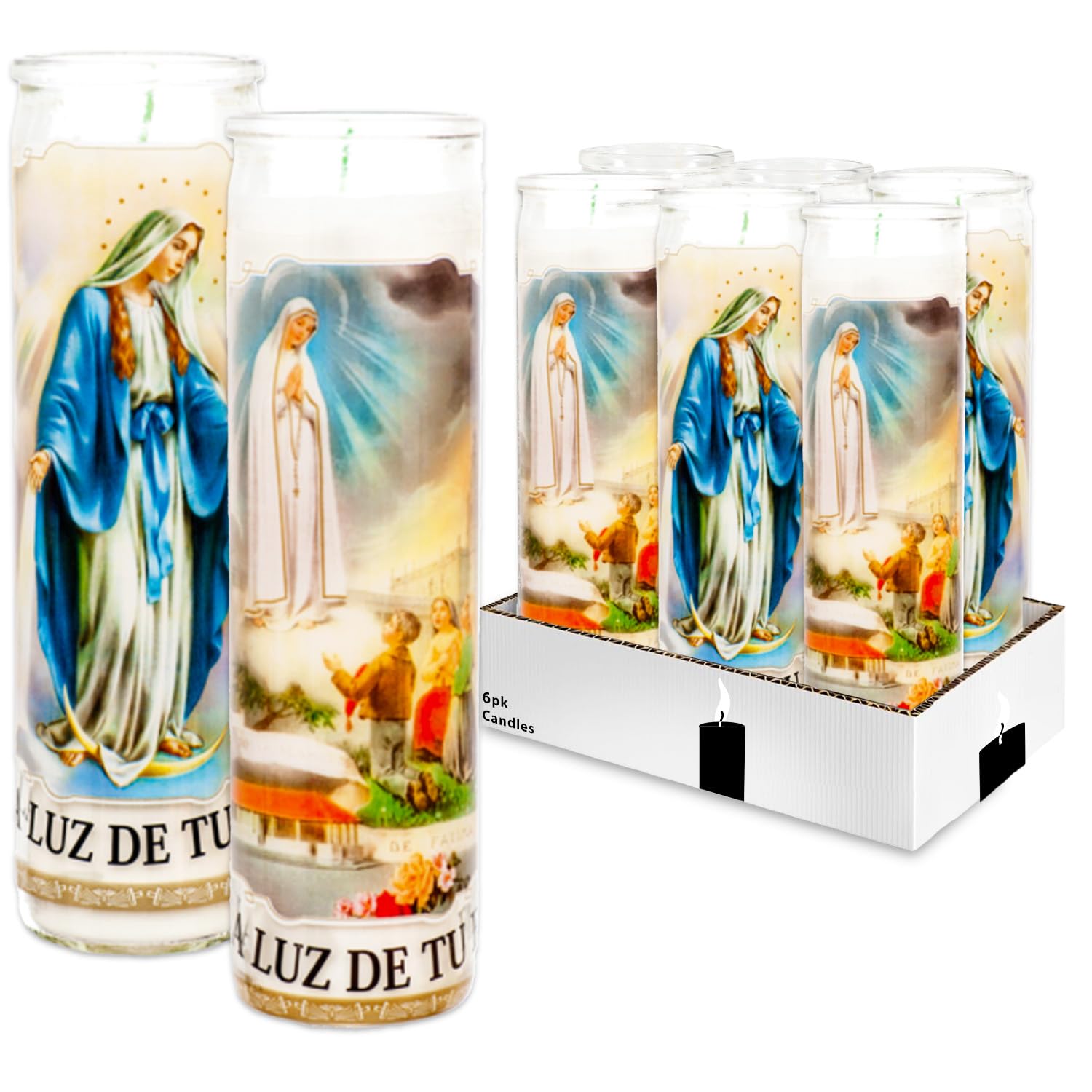 Virgin Mary Candle Set
