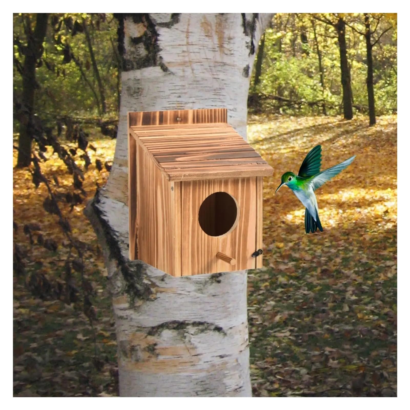 Nistkasten Vogelnest Aus Holz, Vogelhaus for Draußen, Vogelhäuschen for Die Vogelbeobachtung Im Garten Und Auf Der Terrasse, Kleine Vögel, Vogelzimmer