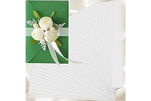 Yexiya 100 Pieces Vellum Belly Bands for 5x7 Invitations
