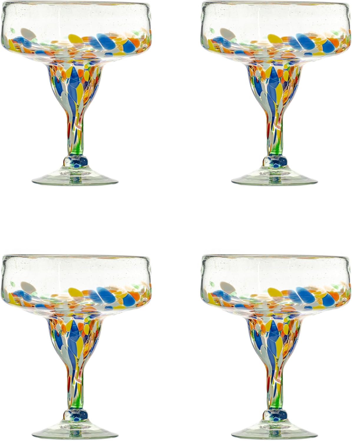 10 Strawberry Street San Lucas Mexican Glassware, Margarita, Set of 4