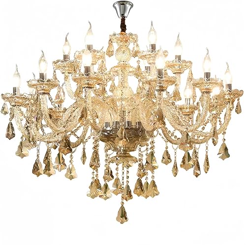 Miniatura 7 de Moderna lámpara de araña de cristal K9, 6 luces, base E12, lámpara colgante de cristal, elegante lámpara de techo de cristal para comedor, sala de