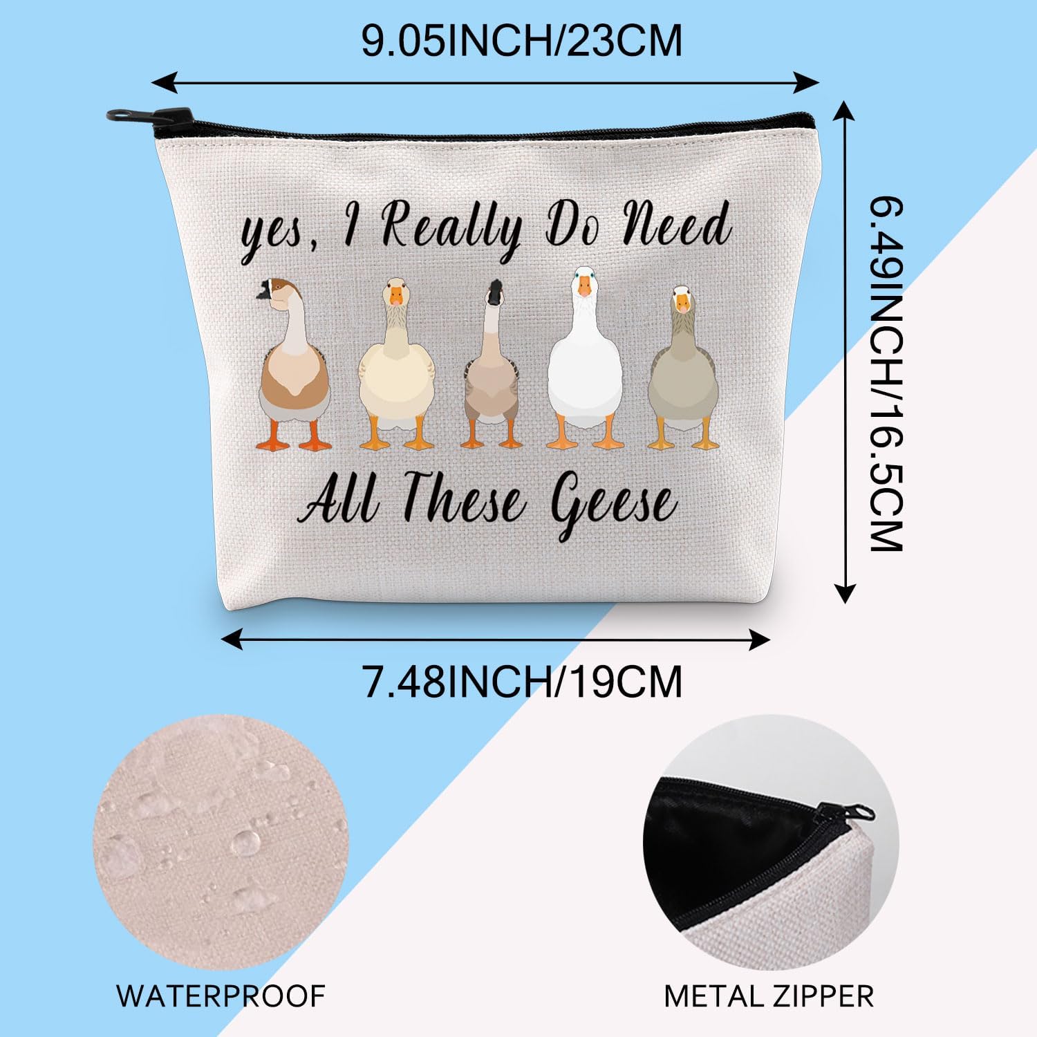 G2TUP „Become Ungovernable“ Make-up-Tasche – Lustige Kosmetiktasche Mit Gans-Motiv