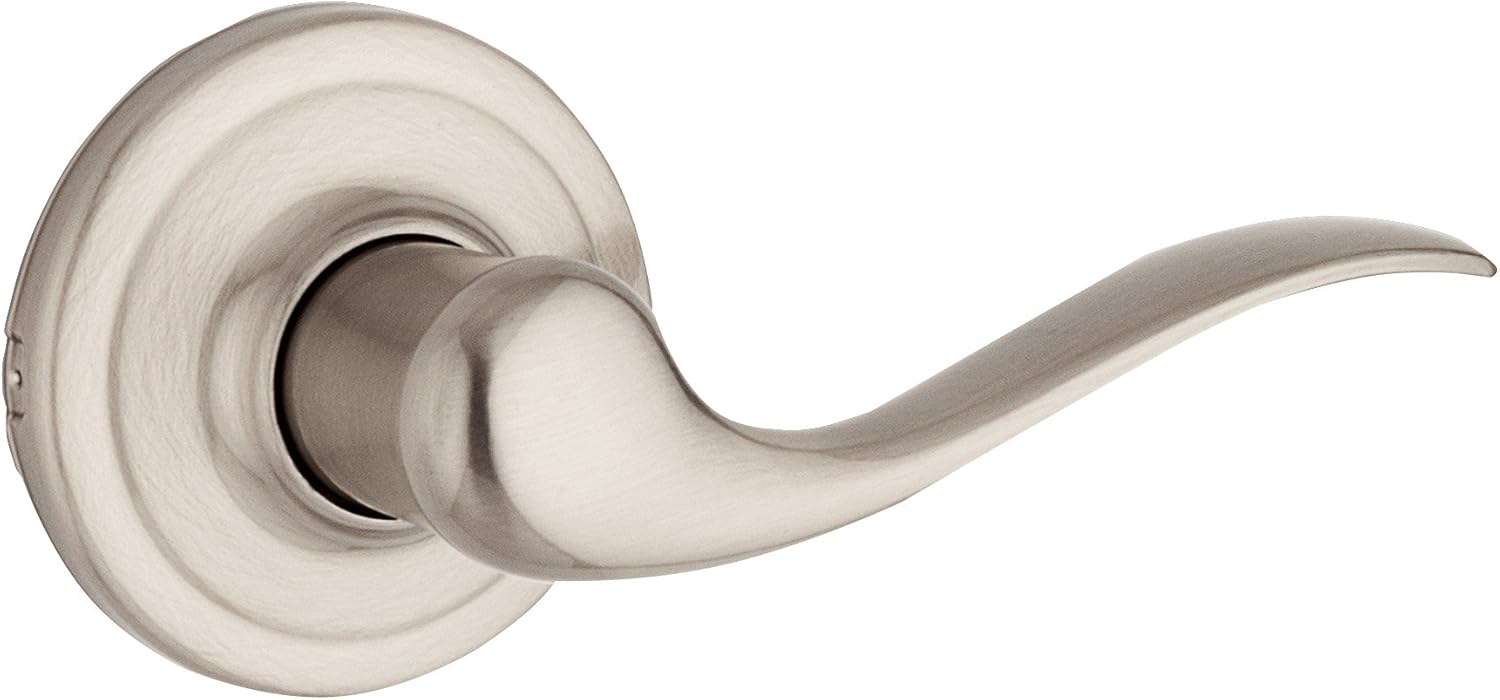 Kwikset 97200-701 Tustin Hall/Closet Door Lever, Pack of 1, Satin Nickel