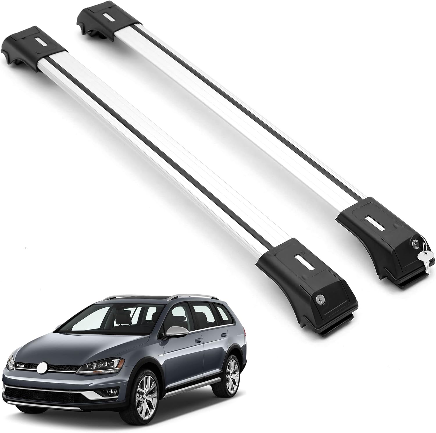 Buy ERKUL Roof Rack Cross Bars for VW Volkswagen Golf SW Alltrack 2013