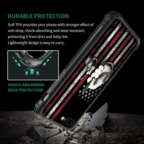 Miniatura 4 de DAIZAG Funda compatible con iPhone 78SE, protección completa, a prueba de golpes, antiarañazos, funda de poliuretano termoplástico para hombre y