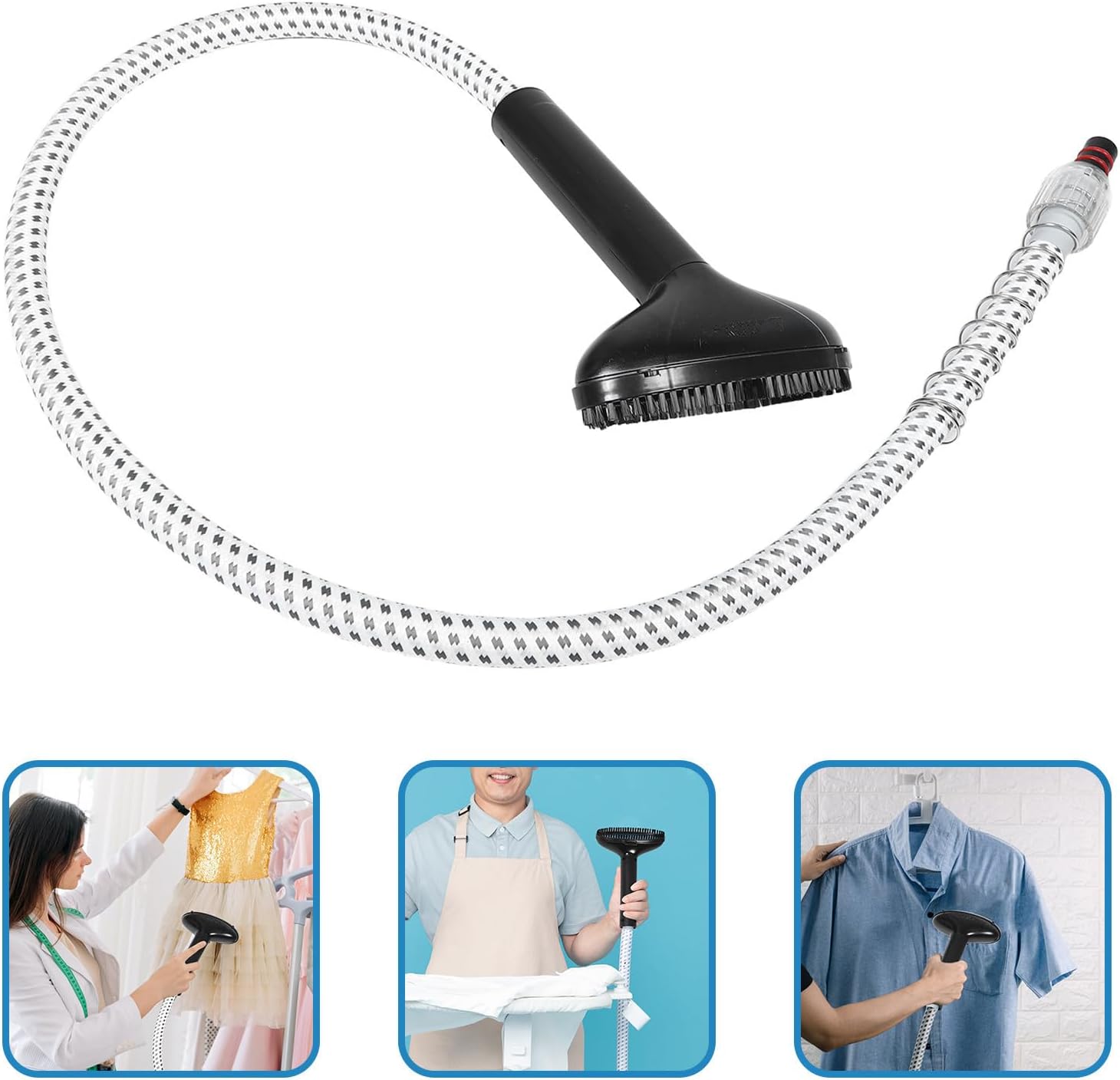 Toyvian Garment Steamer with Spray Head and Brush Replacement Hose