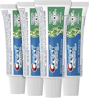 Crest Complete Whitening Scope Minty Toothpaste .85 Oz Travel Size 4 Pack