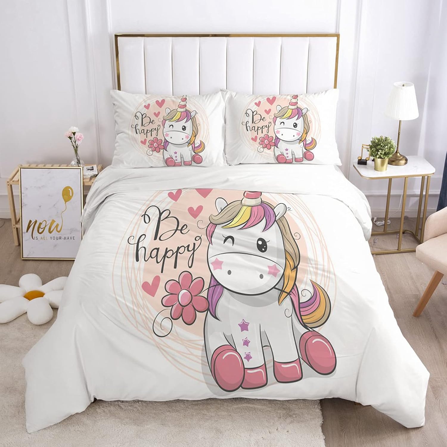unicorn double bedding set