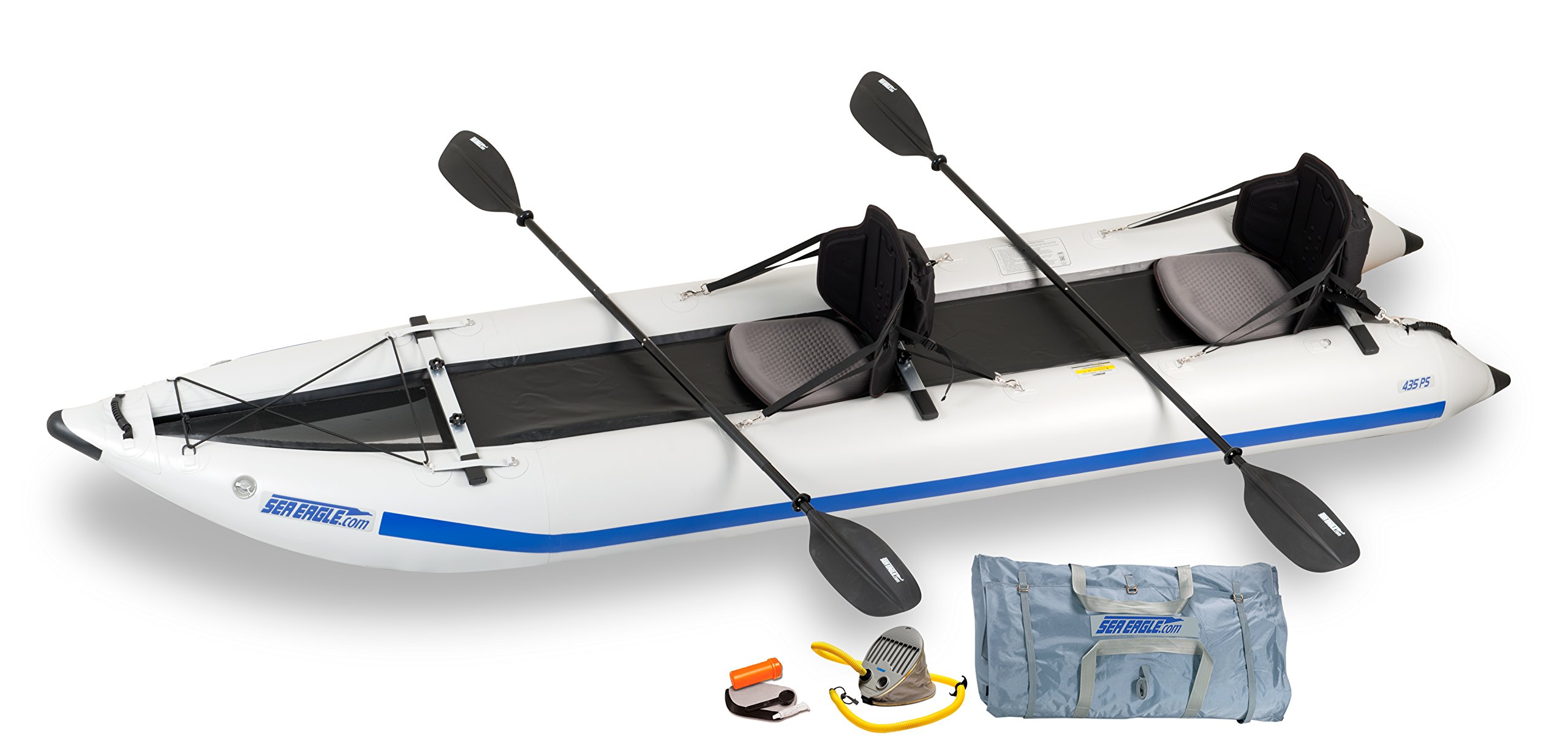 Sea Eagle 435 Paddle Ski Catamaran Inflatable Kayak with Pro Package