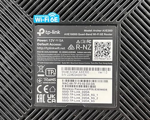 Miniatura 7 de TP-Link AXE16000 Enrutador WiFi 6E de cuatro bandas (Archer AXE300) - Router inalámbrico de Internet con puertos duales de 10 Gb, enrutador para