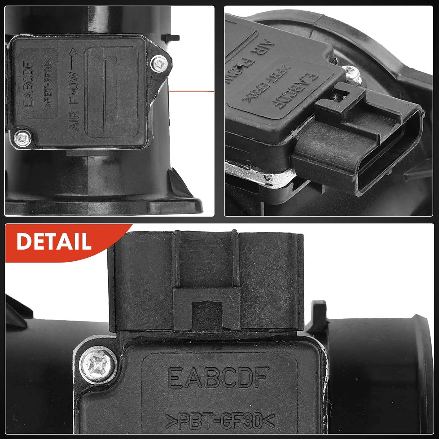 A-Premium Mass Air Flow Sensor Meter [4-Pins] Compatible with Ford Crown Victoria Lincoln Town Car Mercury Grand Marquis 1996-2002 V8 4.6L, Replace# F6ZF12B579AB