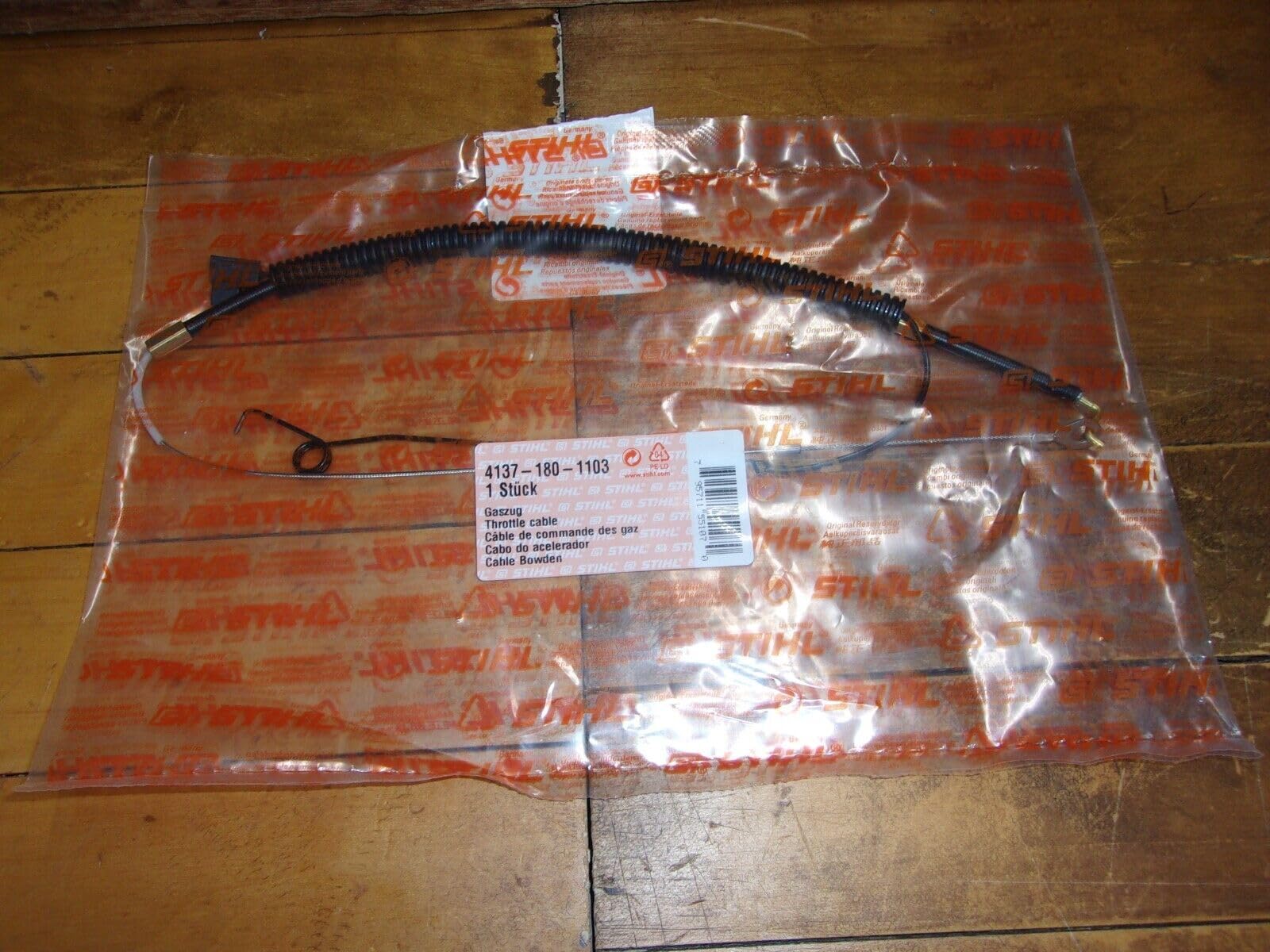 Cavo Acceleratore Originale STIHL 4112 180 1103 - Ricambio OEM