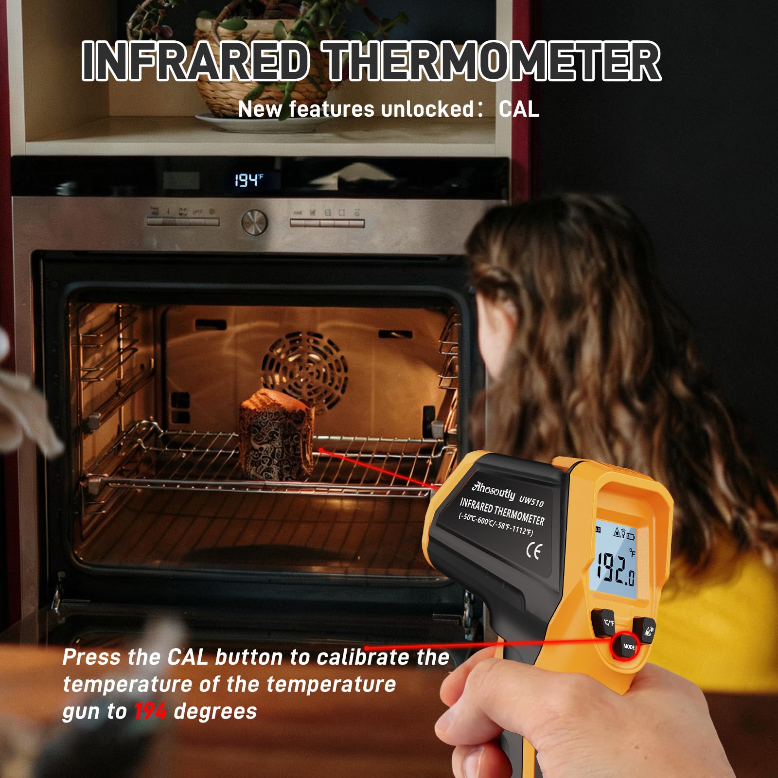 Infrared Thermometer - Laser Temp Gun -58°F to 1112°F -2 Infrared Thermometer - Laser Temp Gun -58°F to 1112°F -2