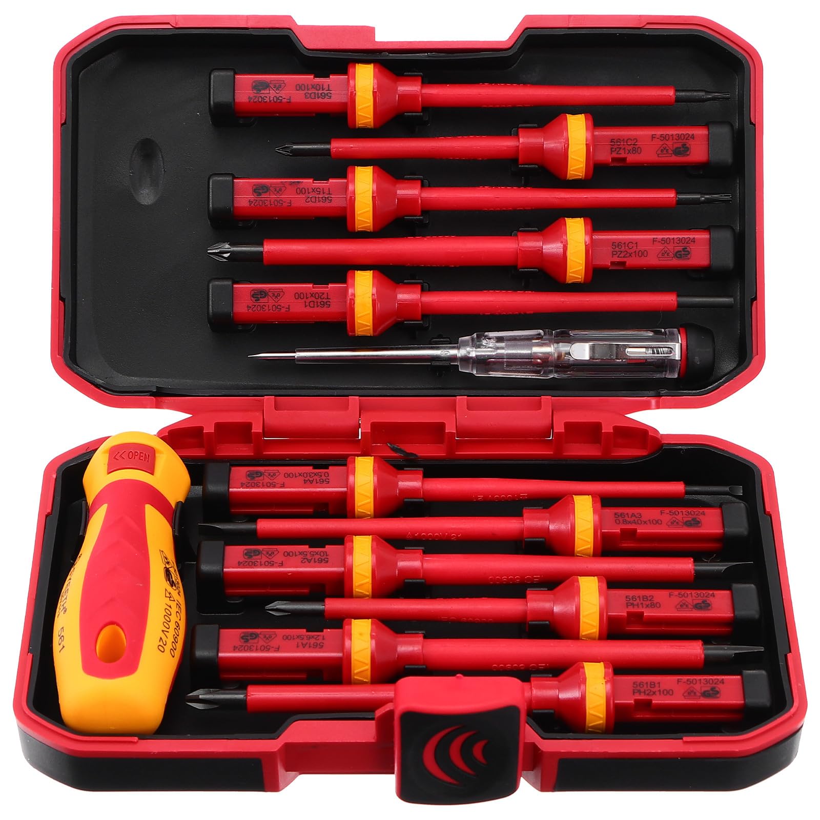 Cabilock Kit de Herramientas Electrónicas Destornilladores y Puntas de Precisión, para Abrir y Reparar Teléfonos, Adecuado para Telecomunicaciones y Uso en Casa