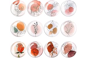 Adorable Magnets: 12-Pack Glass Beauties for Your Fridge and More!