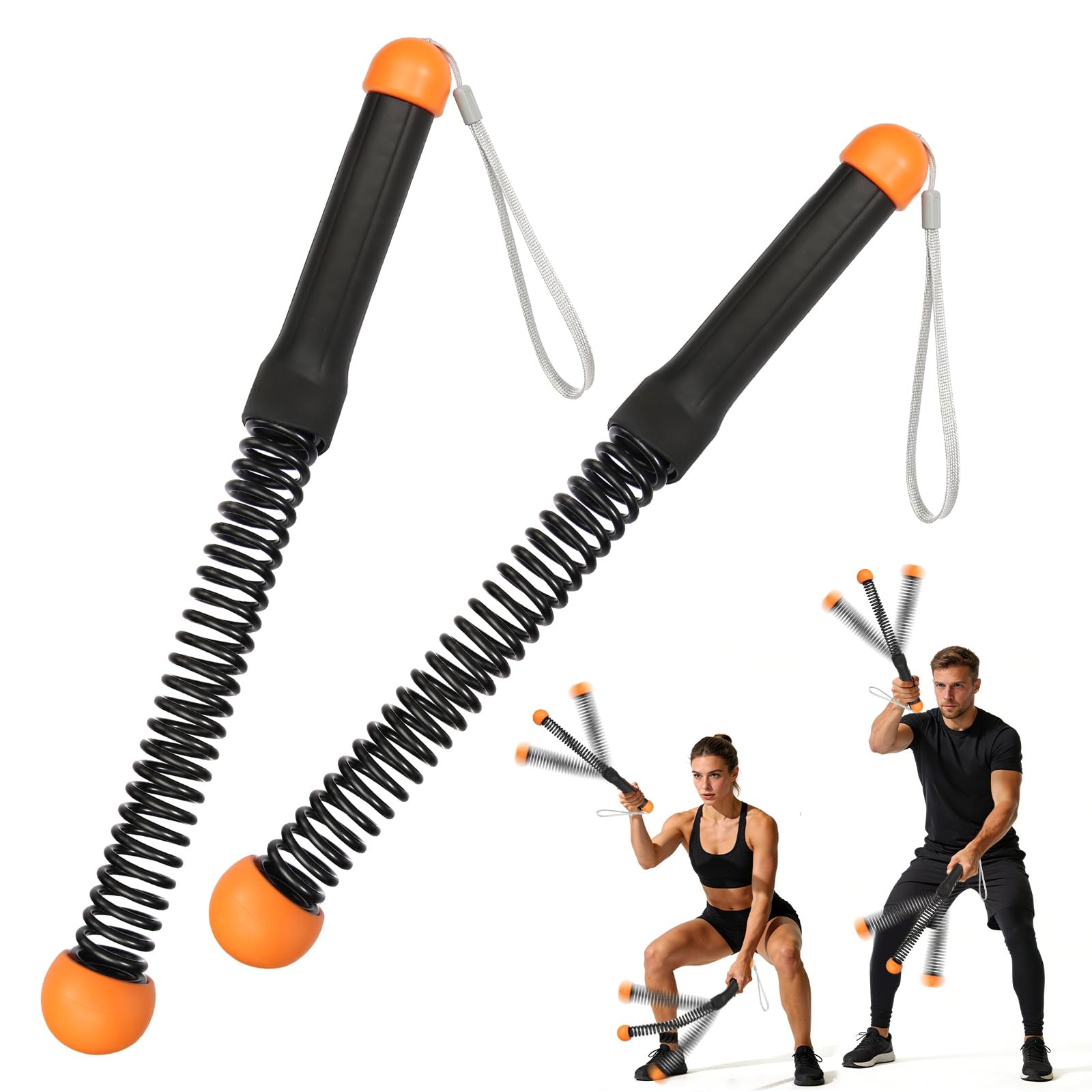New Upgrade Ropeless Battle Ropes for Home Workout Quiet Portable Cordless Battle Rope for Men Women Home Outdoors
