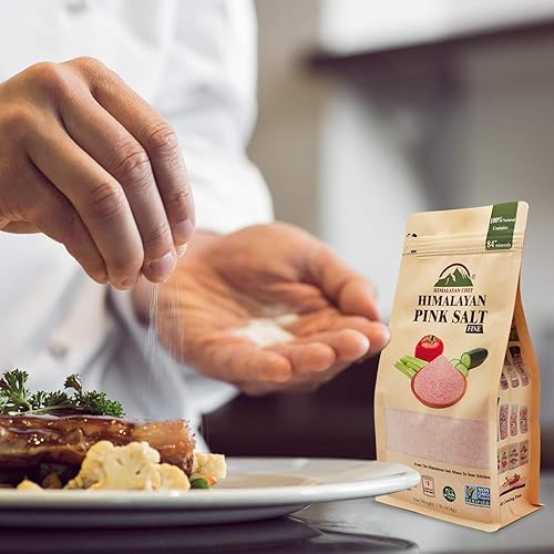 Miniatura 6 de Himalayan Chef Sal rosa del Himalaya, grano fino, 1 libra (bolsa de 1 libra) (paquete de 3)