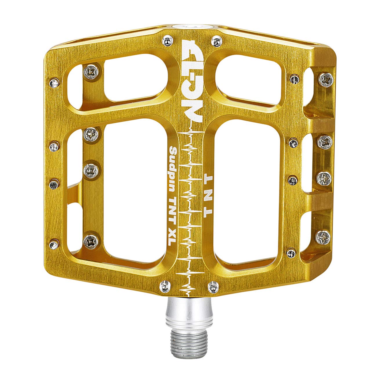 NC-17 Sudpin IV XL TNT Aluminium Plattform Pedale | Mountainbike Pedal | BMX Pedal | Flache Bauhöhe 18 mm | FAILSAFE System | Präzisionslager + Cr-Mo Achse | inkl. Ersatzpins