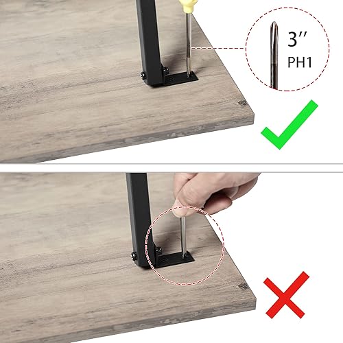 Miniatura 8 de HOOBRO - Juego de 4 bandejas de TV plegables, mesa de aperitivos portátil para espacio pequeño Greige + negro.,Marrón rústico + Negro,Blanco + negro