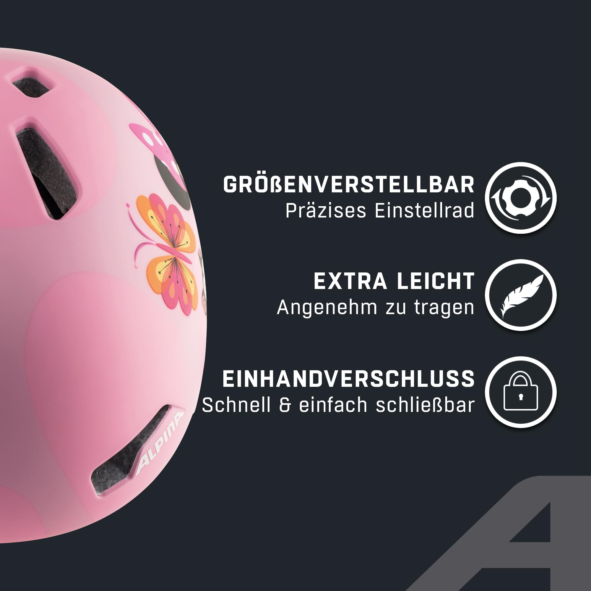 ALPINA HACKNEY DISNEY - lekki, odporny na pęknięcia i optymalnie klimatyzowany kask rowerowy Disneya z możliwością doposażenia LED, dla dzieci, Minnie Mouse, 51-56 cm