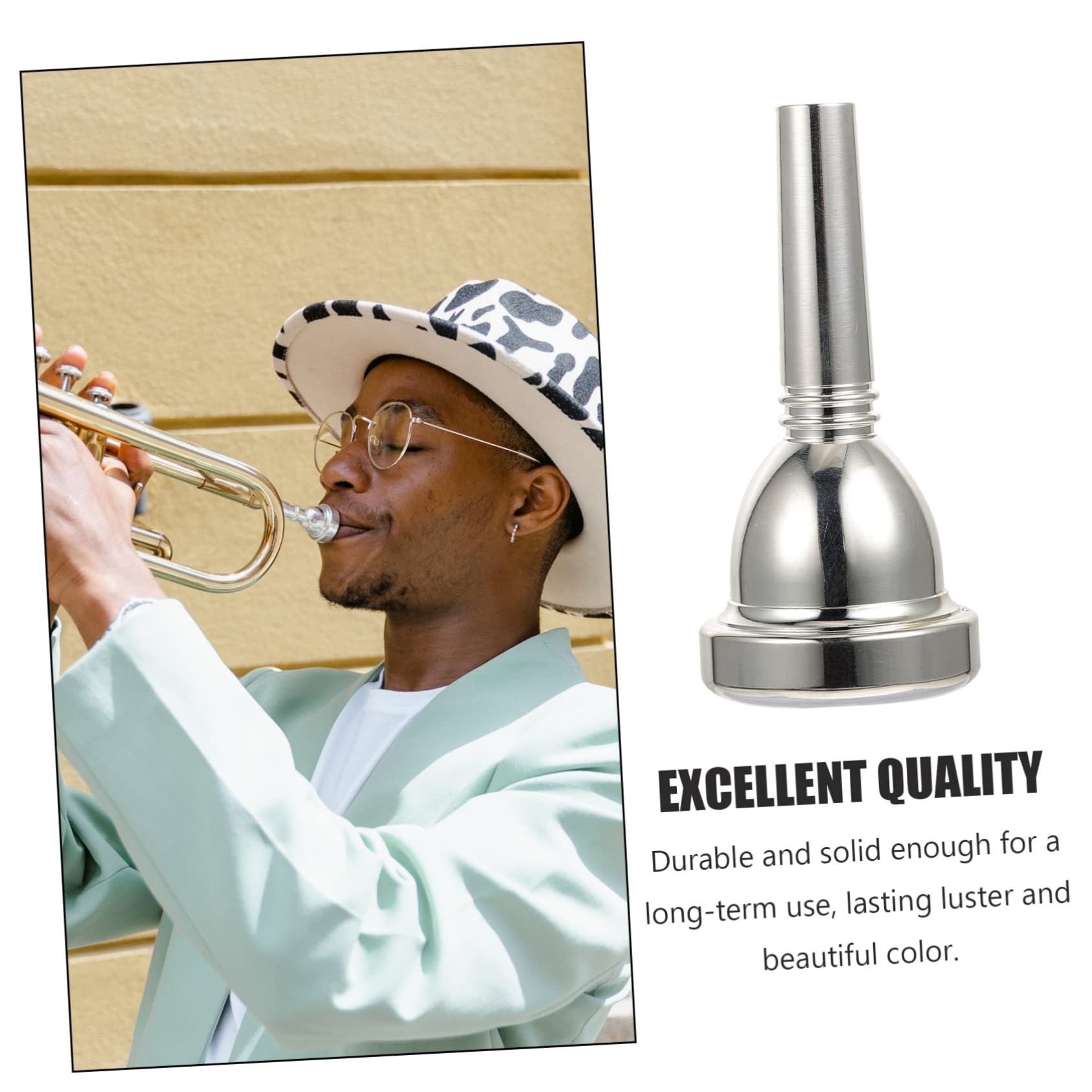 FAVOMOTO Alto Trombone Mouthpiece Replacement for Trombone Elegant Design and Longevity for Levels