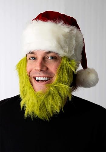 Miniatura 4 de Dr. Seuss The Grinch Plush Santa Costume Hat with Beard