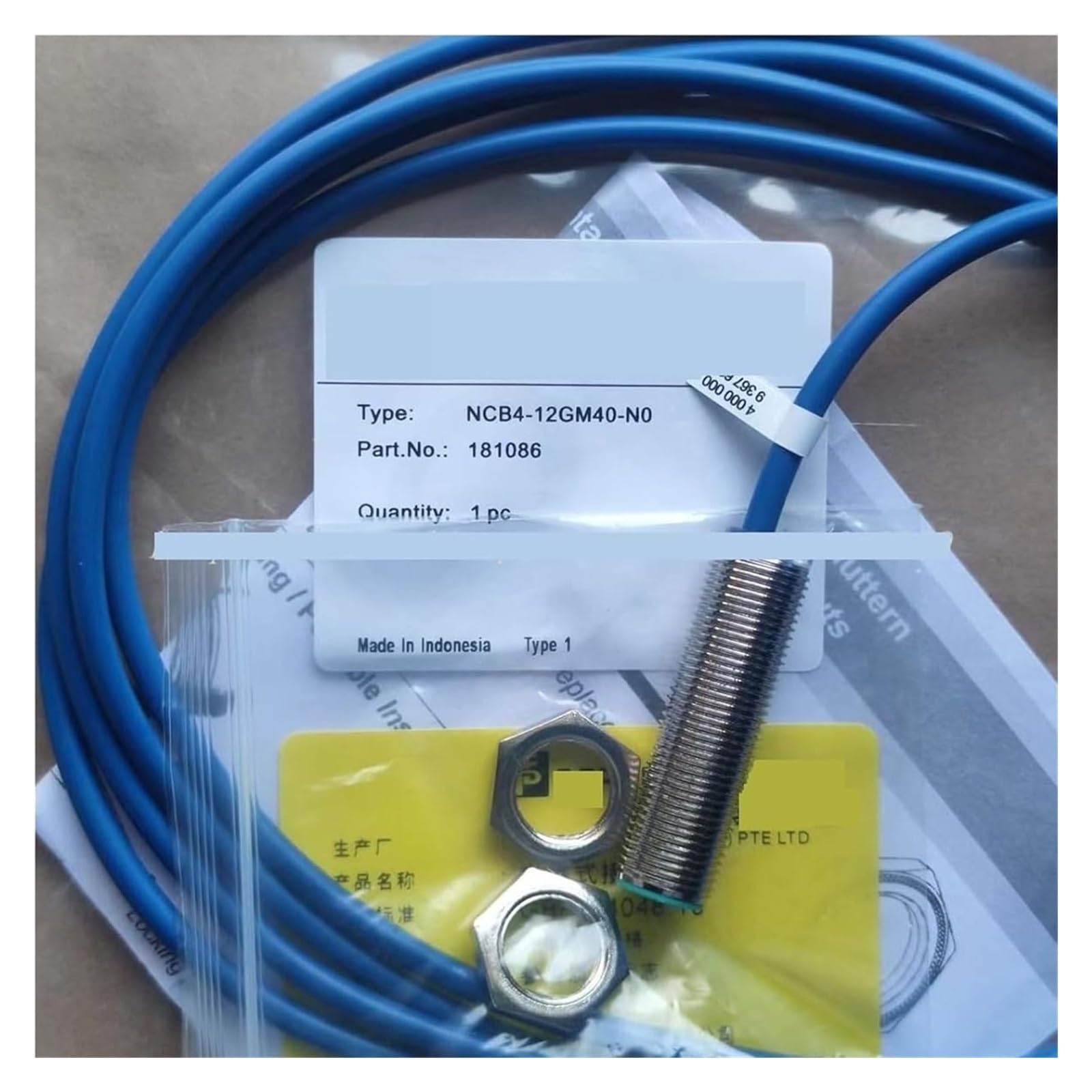 ZVQYSGIW NCB2-12GM35-NO NCB4-12GM40-NO NCB5-12GM40-NO NCN4-12GM40-NO Proximity Switch Sensor(NCB4-12GM40-NO)