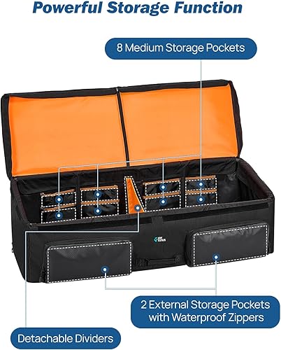 Miniatura 3 de JOYTUTUS Organizador de caja de carga para camioneta, bolsa de carga para caja de camión, organizador de almacenamiento, accesorios para