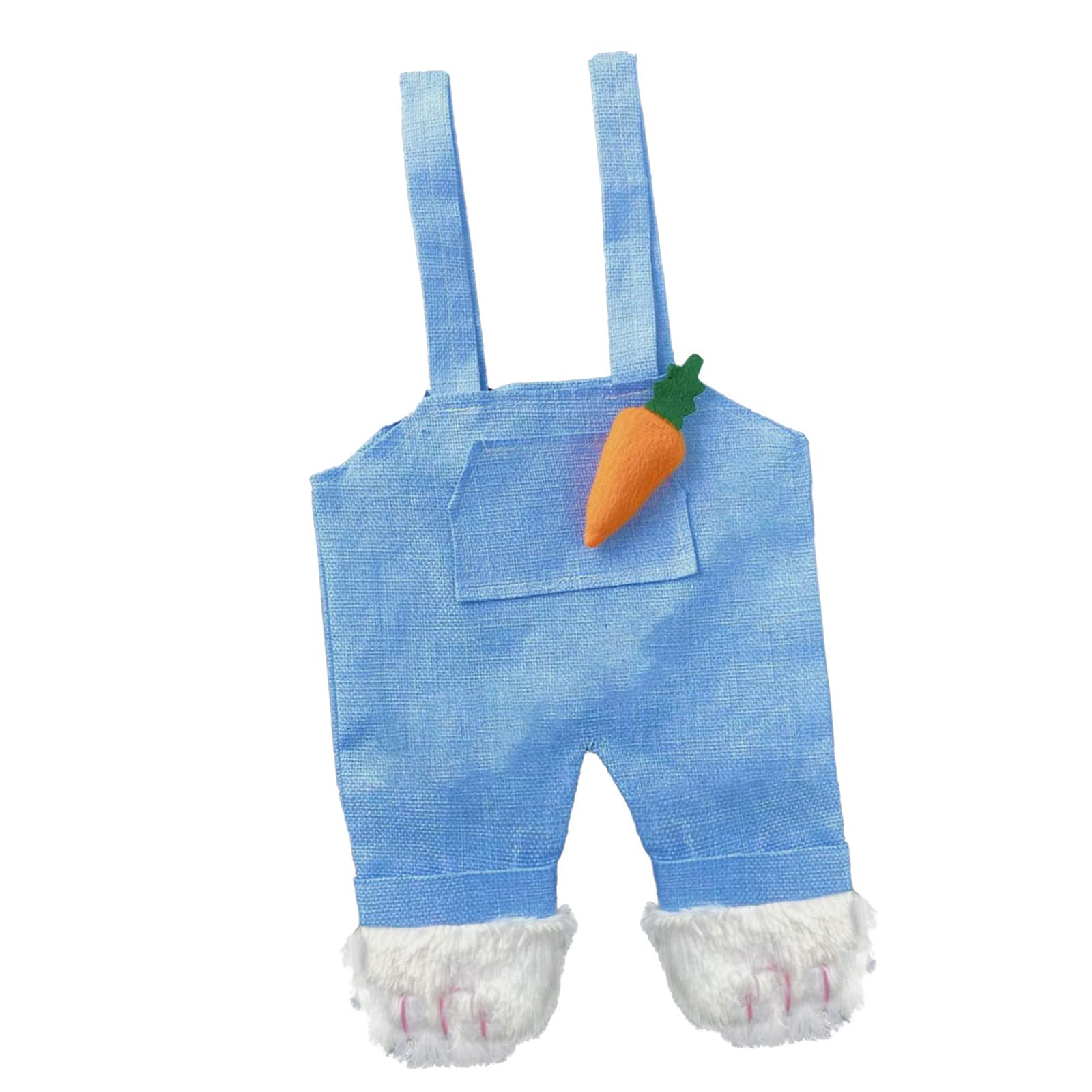 hogtnd Rabbit Jumper Trousers Gift Bag, Charming Fabric Candy Holder, Party Treat for Easter Parties and Children's Surprises, Children's Easter Gift