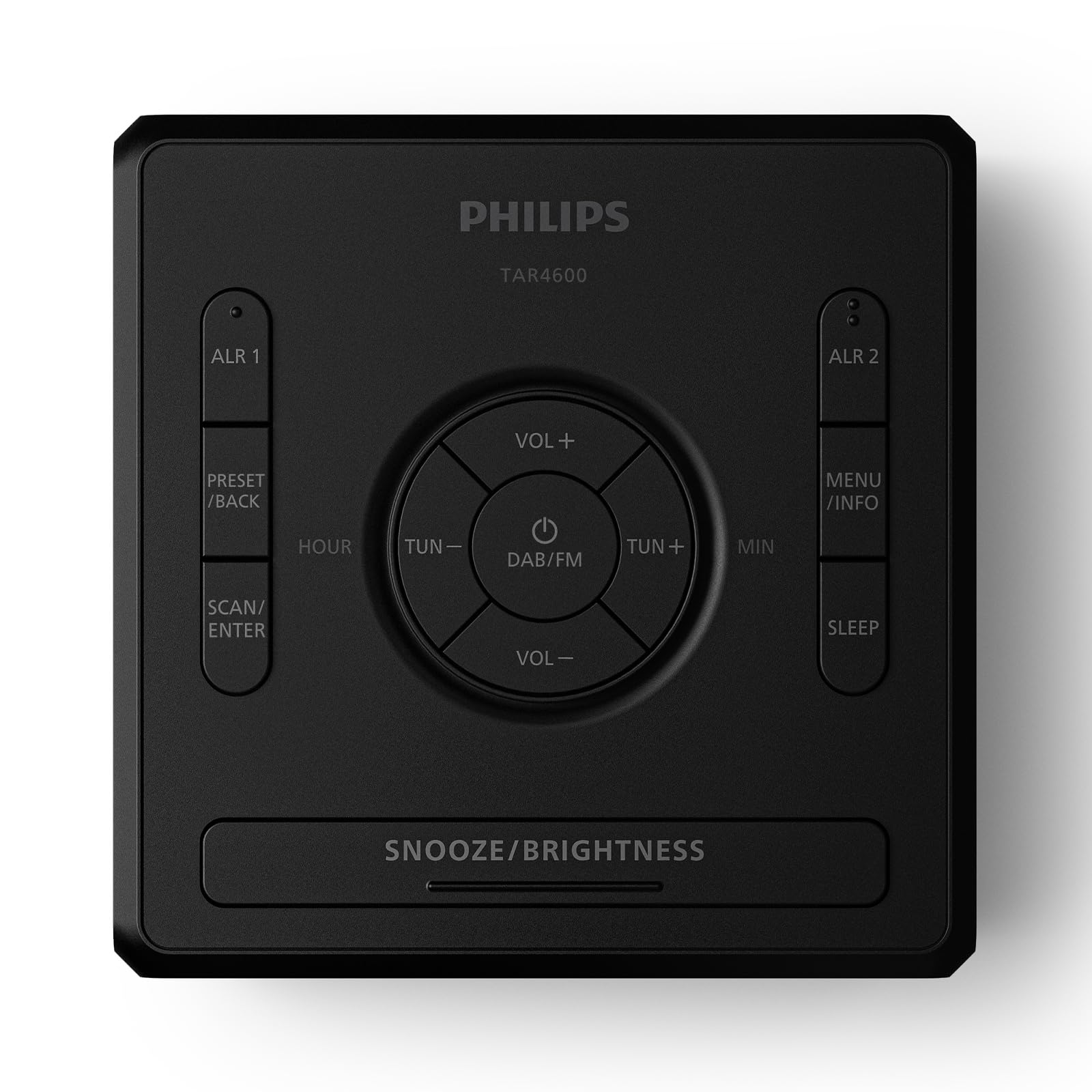 Philips TAR4600 Radio-réveil Dab/FM à Double Alarme avec Port de Chargement USB-C