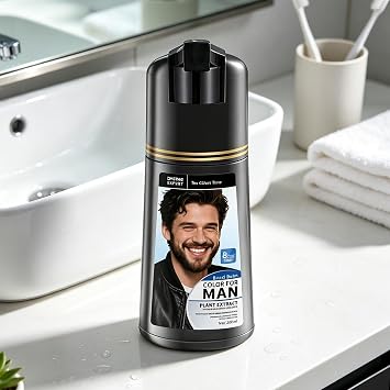 Mens Beard Dye 200ml Long-Lasting Mustache Coloring