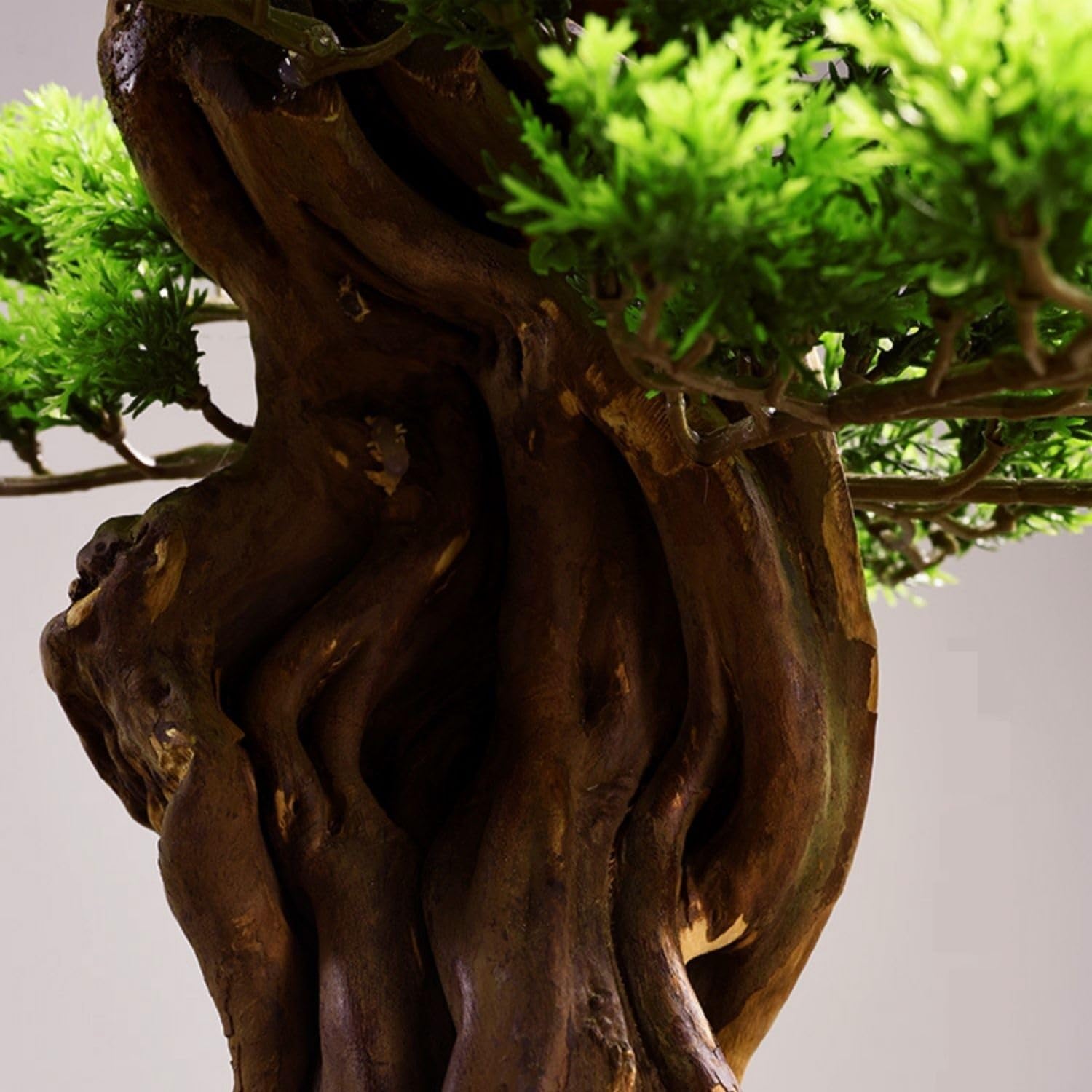 Faux Sapin Plante Artificielle décorative avec Pot en céramique, décoration d'entrée de Salon, bonsaï Artificiel Décoration d'intérieur(Petit)