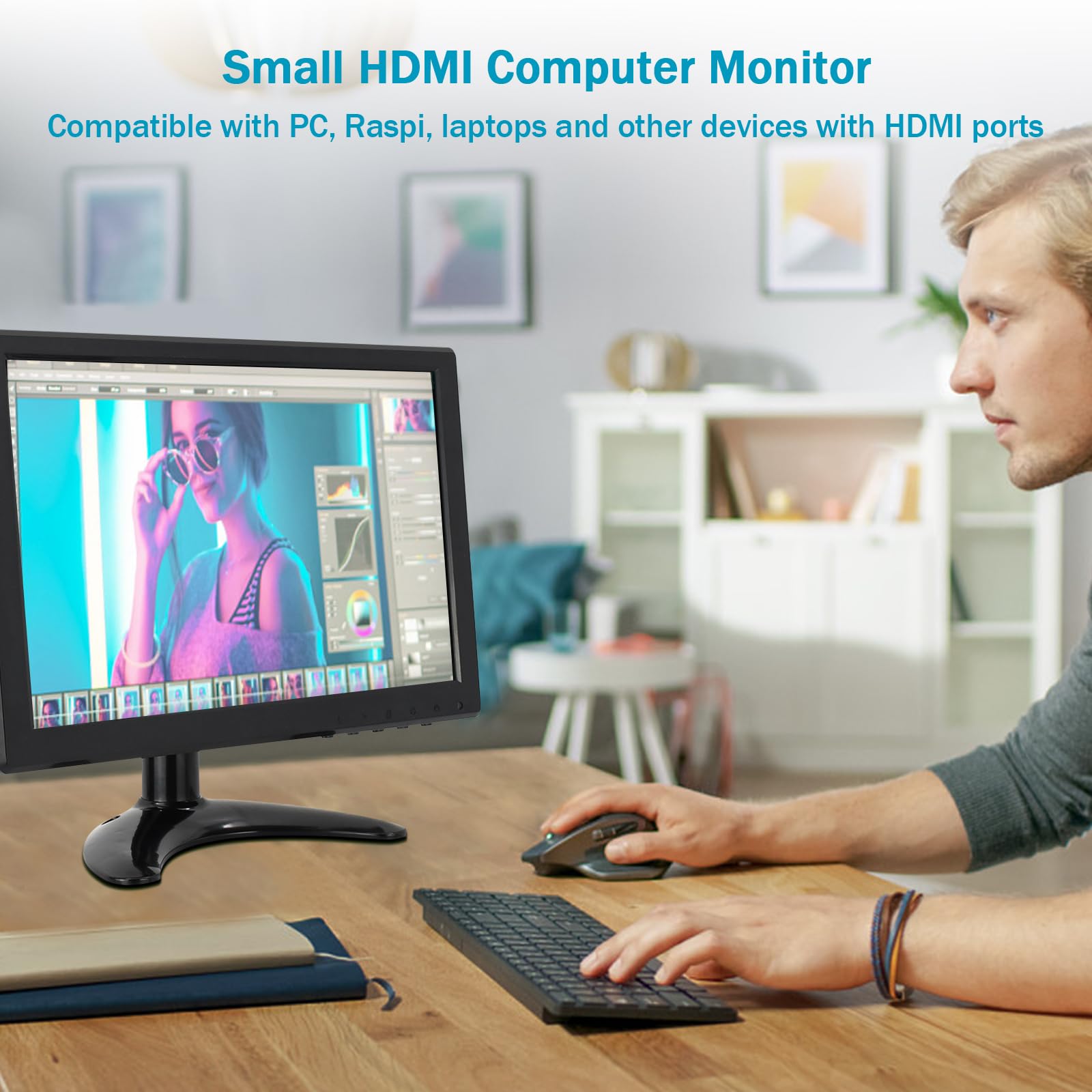 Amazon.co.jp: OSCY 10.1インチ小型モニター、ディスプレイ 60HZ