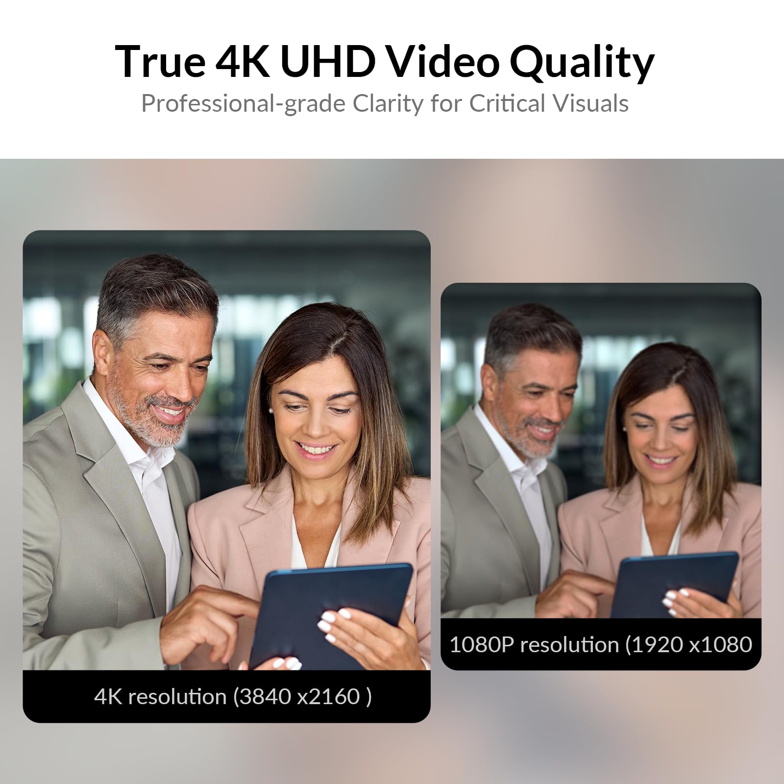 Sistema di conferenza tutto in uno: webcam a doppia lente 4K + vivavoce Bluetooth