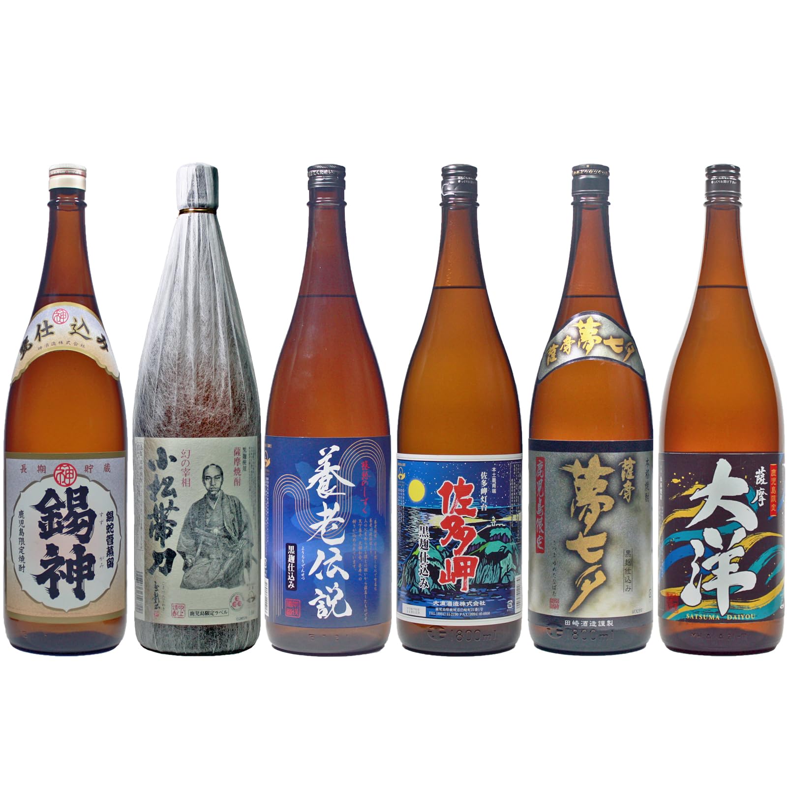 鹿児島限定セット 薩摩時をゆく ちご櫻 伊佐美 三岳 夢七夕 西ノ海 6