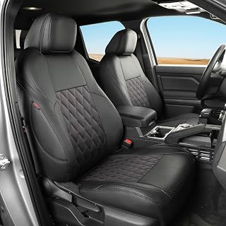coverdream 4runner Seat Covers Full Set for 2025 2026 Toyota 4Runner 5 Seats Pickup Truck Seat Cushion,Fully Covered Luxury Waterproof Leather Seat Protector,Armrest Cover Included(Black & Diamond)