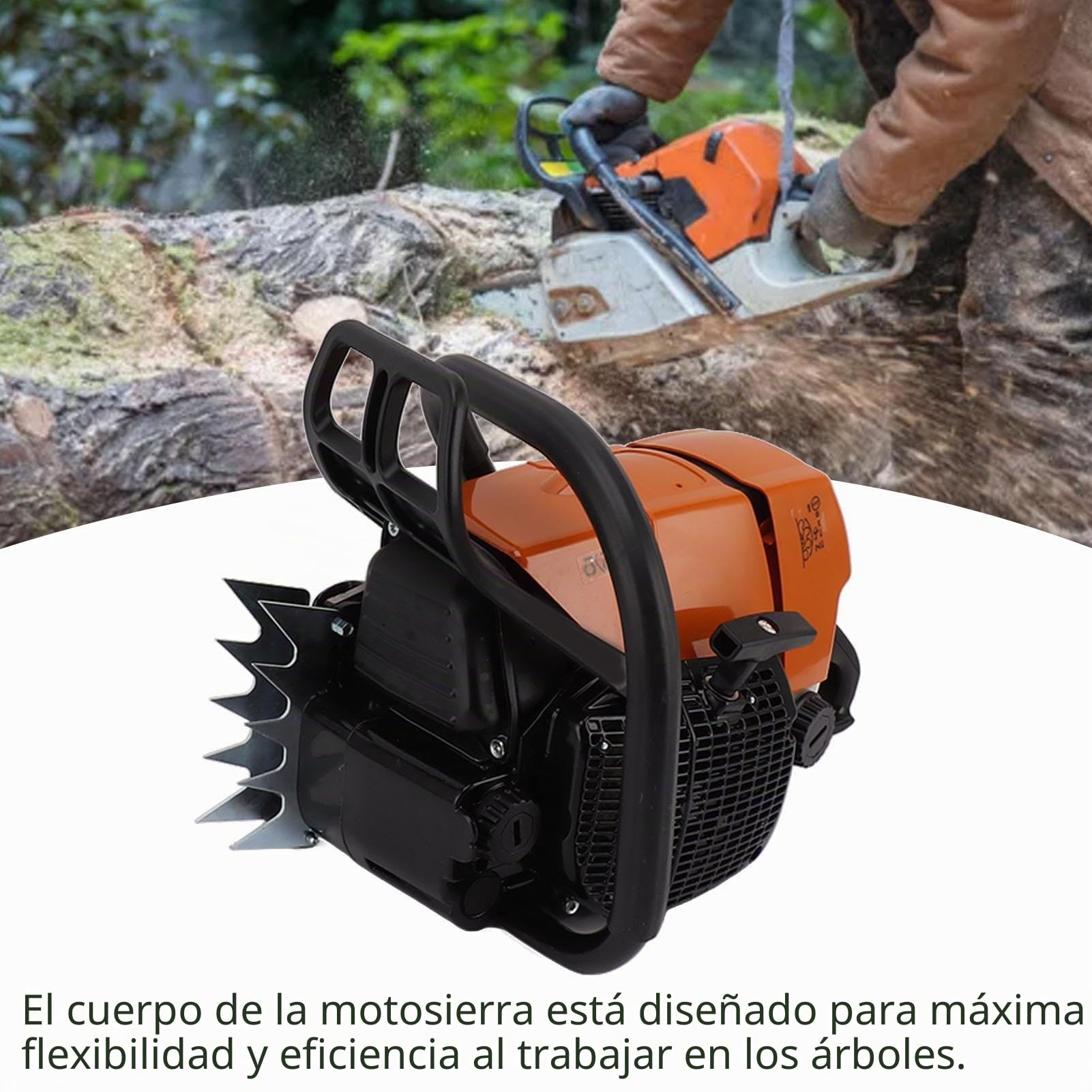Cabezal de accionamiento de motosierra de gasolina G660, motosierra forestal de 92 cc, motosierras de gasolina profesional, para hojas de 20 pulgadas y más, fácil operación para árboles