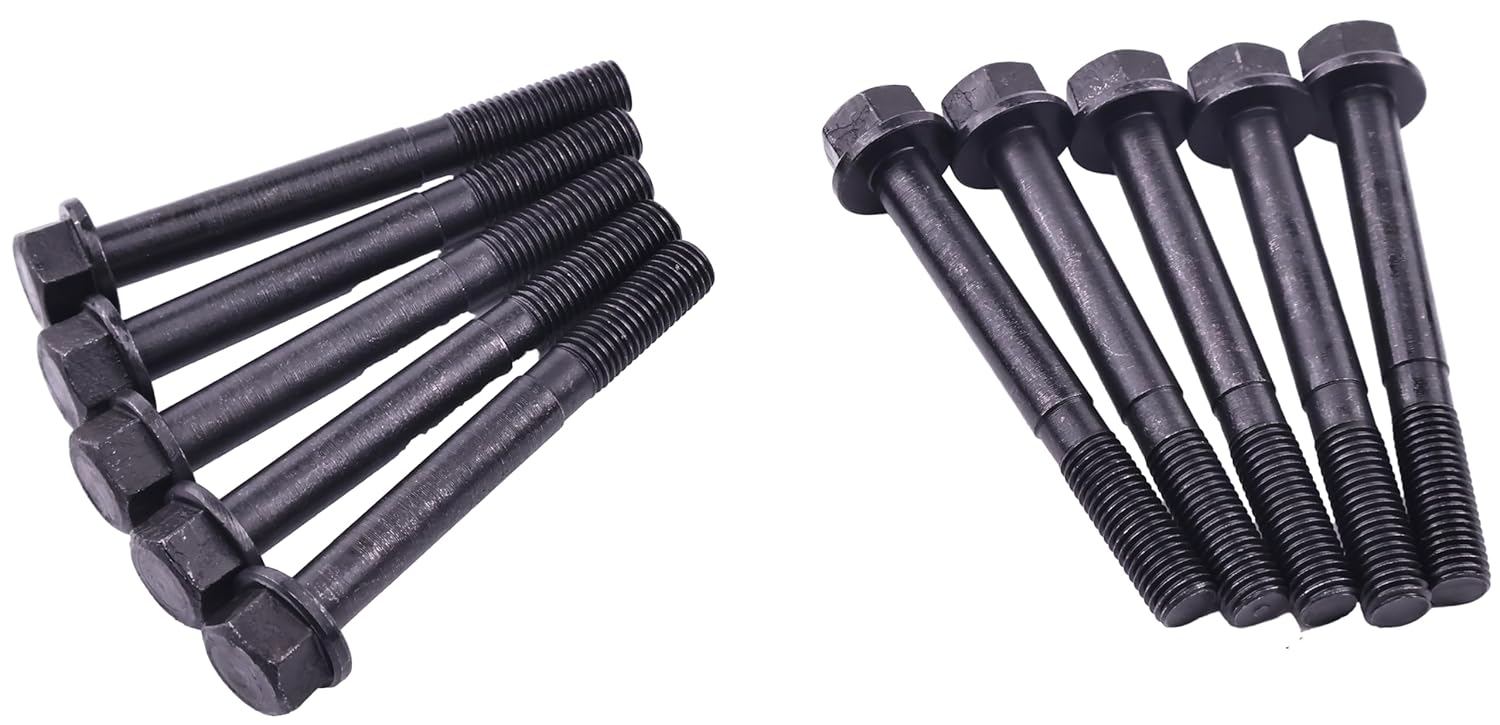 10PCS Cylinder Head Bolts 119515-01200 YM119515-01200 Compatible with Yanmar Engine 2YM15 2TNV70 2TNV70-APK 2TNV70-ASG 2TNV70- HG82BT 2TNV70-KAP 2TNV70-KAR 3YM20 3TNV70 3TNM72