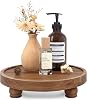EOSAHR Wooden Riser for Display : Farmhouse Pedestal Stand for Your Kitchen Counter & Home Decor - Chic Round Waterproof Bathroom Trays for Soap, Plants, Jewelry, Perfume Acacia Wood