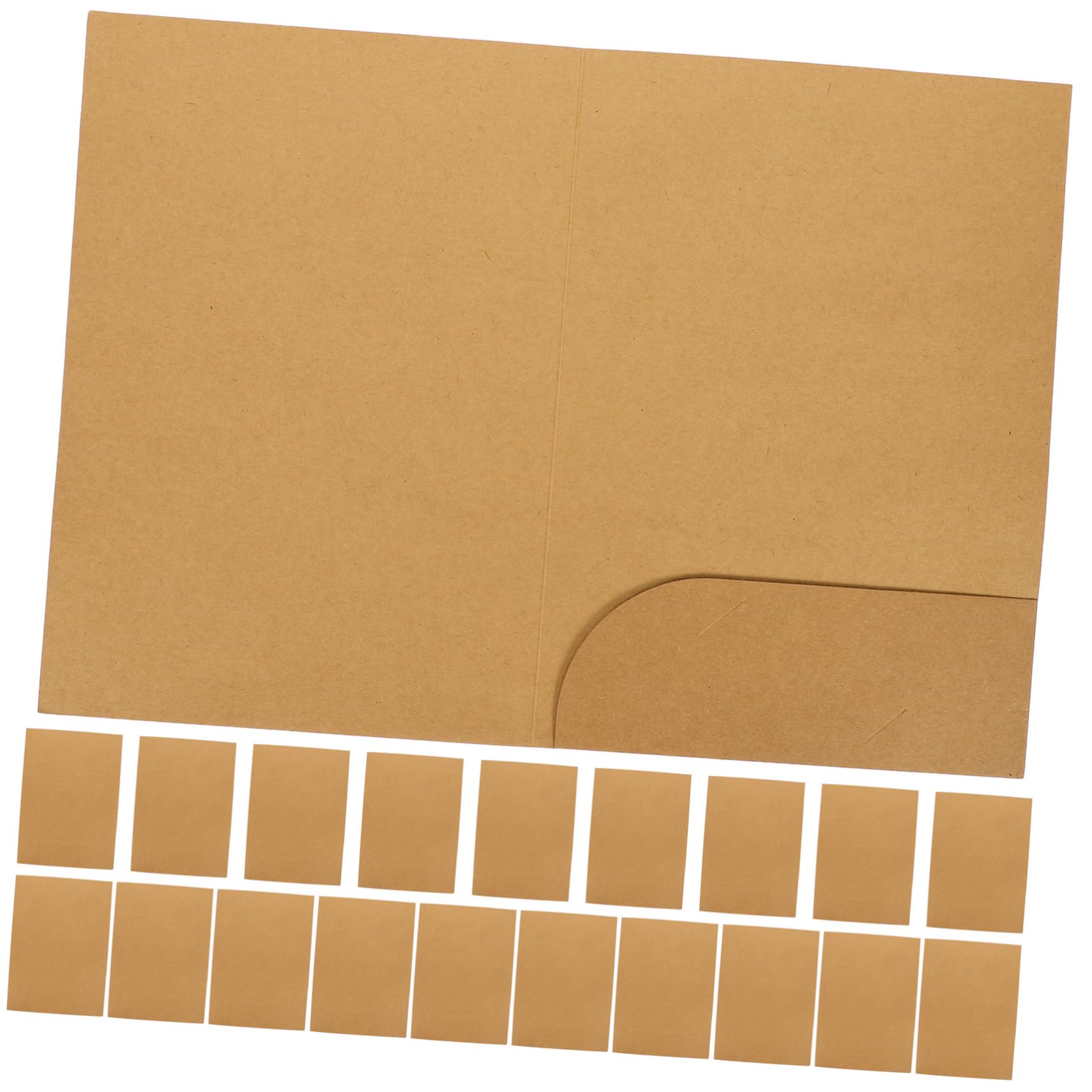 Schnellhefter A4 Pappe aus Kraftpapier Beschreibbar und Robust Dokumentenmappe für Büro und Geschäft 20 Stück Packung