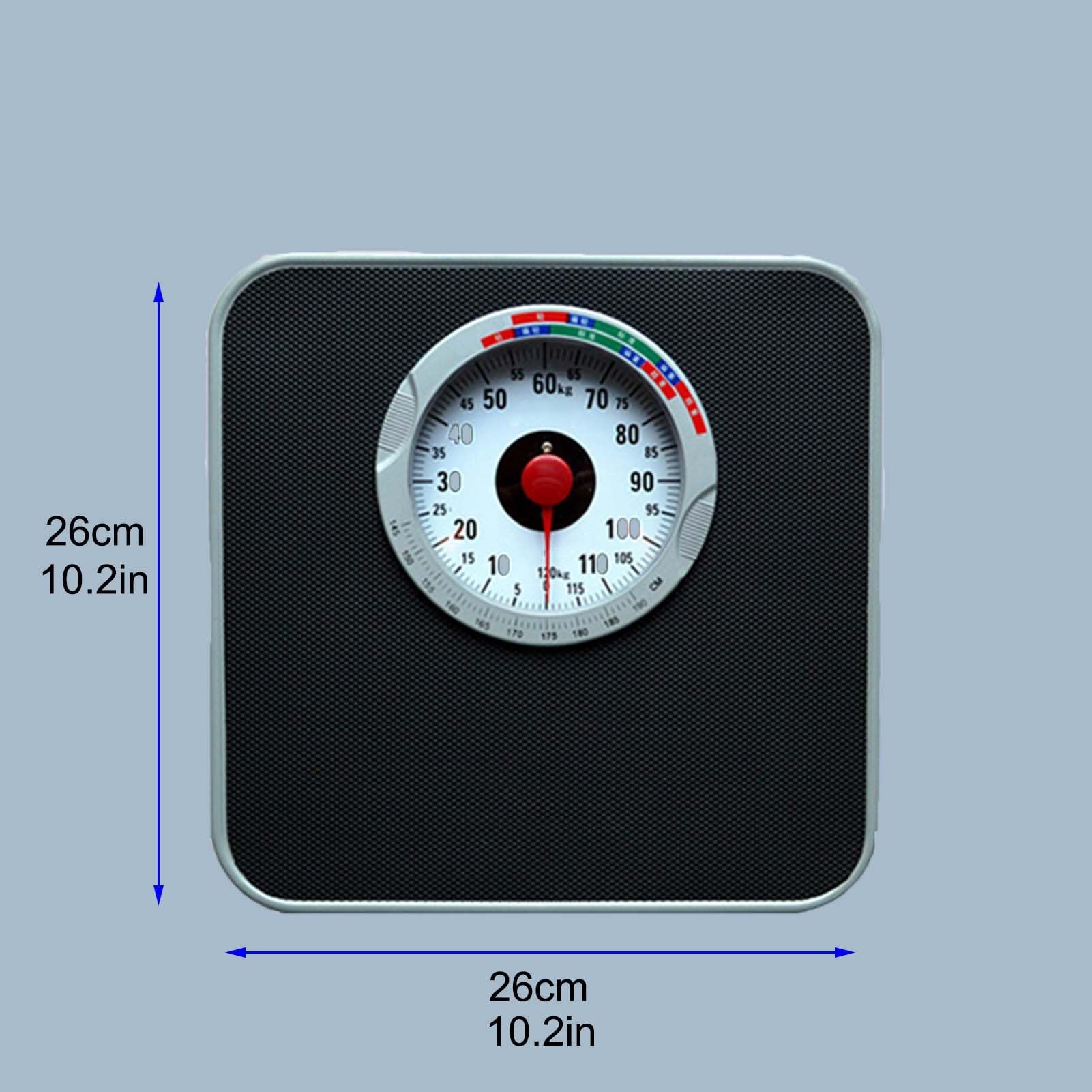 Balance Mécanique, Pèse-personne Mécanique, Capacité Max 120kg, Corps En Acier, Cadran Facile À Lire Avec Aiguille Rotative, Pour La Maison L'école L'hôpital