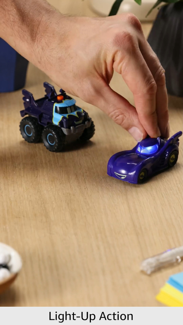 Fisher-Price DC Batwheels Buff The Bat-Truck – Cooles Spielzeugauto Im Maßstab 1:55 Für Kleine Superhelden