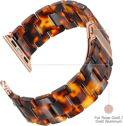 Miniatura 62 de Lightweight Resin Band For Apple Watch Series 11 10 SE 9 8 7 6 5 4 3 2 1 Ultra 3 2, Fashion Adjustable Replacement Strap for iWatch Bands 38mm 40mm