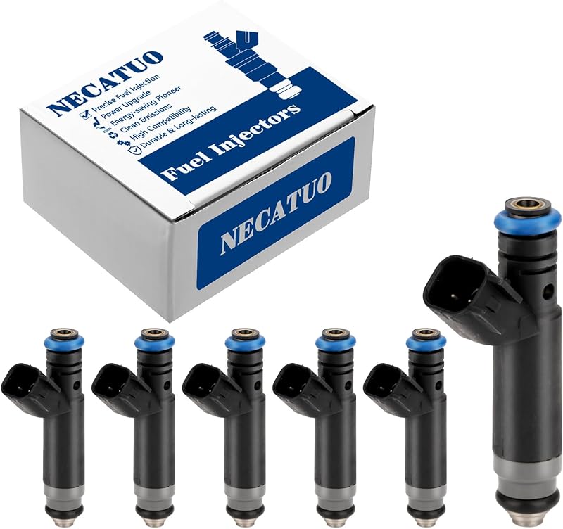 Kit de 6 injetores de combustível NECATUO FJ869 para FORD F-150 4.2L V6 2005–2008