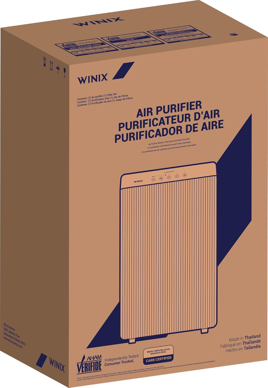 WINIX 5510 Air Purifier (New Generation of 5500-2 with App Support) for Home Large Room Up to 1881 Ft² in 1 Hr, True HEPA, High Deodorization Carbon Filter and Auto Mode, Captures Pet Allergies, Smoke view 14