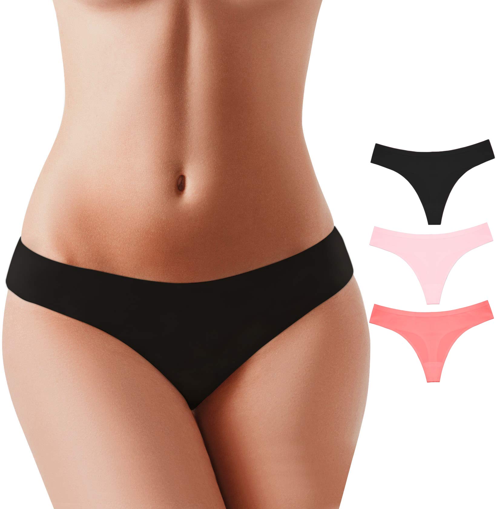 Sexy Thong Panties Women Low Rise G-String No Show Underwear