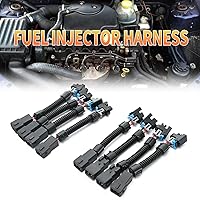 Vista 6 de 8 piezas LS1 LS6 LT1 EV1 juego de cables de inyector, conectores para Multec LQ4, LQ9 adaptadores Delphi 4.8 5.3 6.0